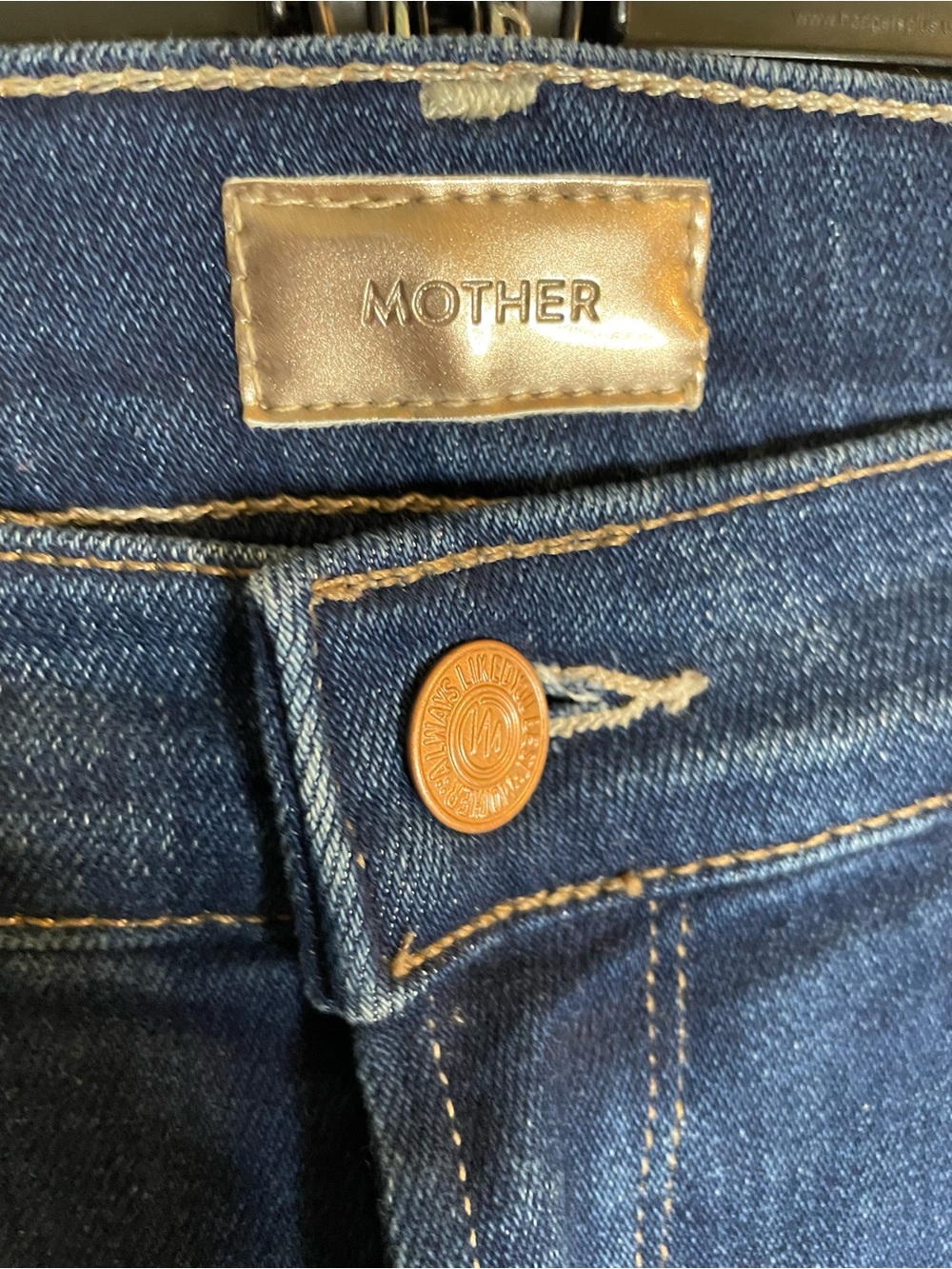 MOTHER Women's Indigo Straight Jeans 'The Runaway' Size 31 - Picture 6 of 8